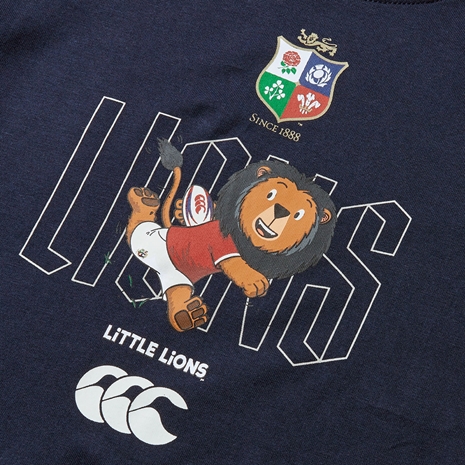 British and Irish Lions Infant Little Lions T-Shirt Navy - Graphic