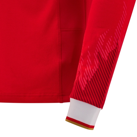 Wales Mens Cotton Home Rugby Shirt - Long Sleeve 2025 - Sleeve