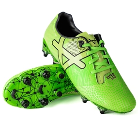 Oxen Adults Viper Elite Mix Stud Rugby Boots-Green/Black - Side