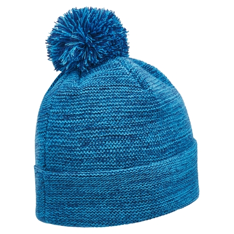 Scotland Adults Pom Pom Beanie - Navy Melange 2025 - Back Scotland Adults Pom Pom Beanie - Navy Melange 2025 - Back