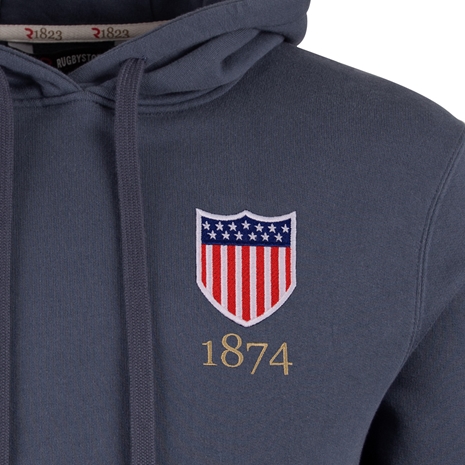 R1823 USA 1874 Hoodie - Petrol Blue