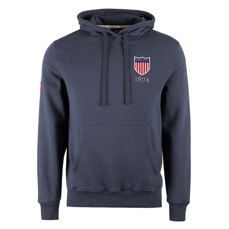 R1823 USA 1874 Hoodie - Petrol Blue