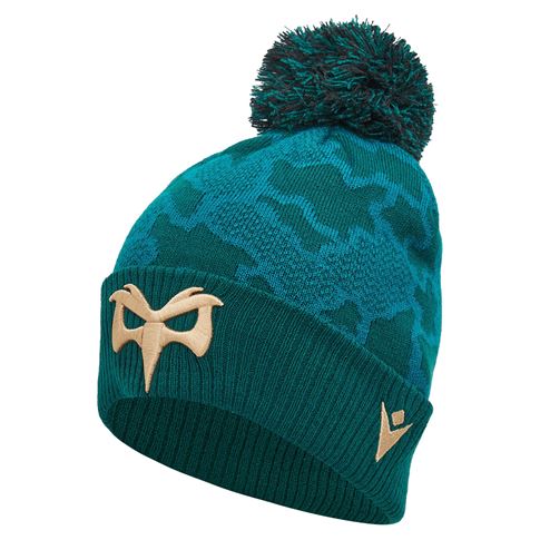 Ospreys Pom Pom Beanie Hat - 24/25 - Front Ospreys Pom Pom Beanie Hat - 24/25 - Front
