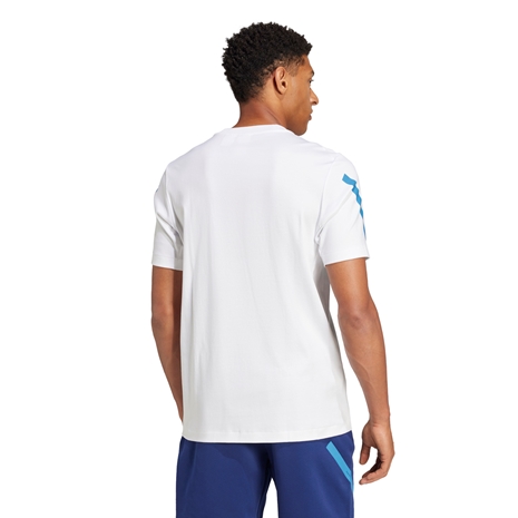France adidas Mens Travel T-Shirt - White 2024 - Model Back