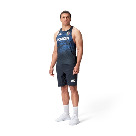 British and Irish Lions Mens Singlet Navy - Model