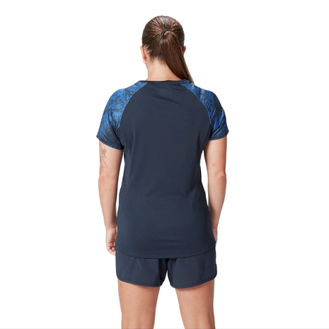 British and Irish Lions Womens Gym Shorts - Navy - Model Back