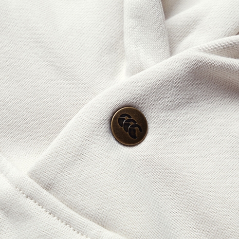 British and Irish Lions Outback Mens Fleece Hoody Natural - Button