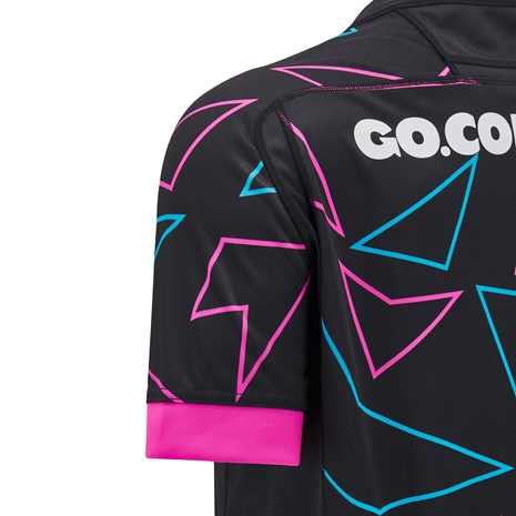 Wales Kids Away Pathway Rugby Shirt-Black 2025 - Sleeve