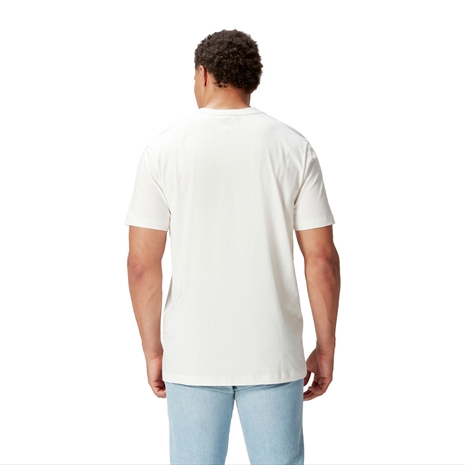 British and Irish Lions Mens Cotton T-Shirt Cream - Model Back