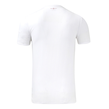 England Mens Polo T-Shirt - White - 2025 - Back
