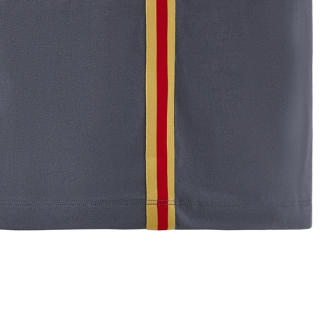 Wales Mens Travel Cotton T-Shirt - Grey 2025 - Hem