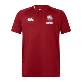 British and Irish Lions Mens Polo Shirt Red - Front