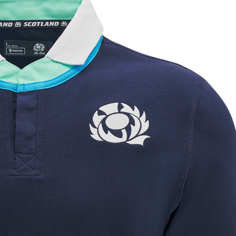Scotland Mens Home Cotton Rugby Shirt - Short Sleeve - 24/25 Scotland Mens Home Cotton Rugby Shirt - Short Sleeve - 24/25