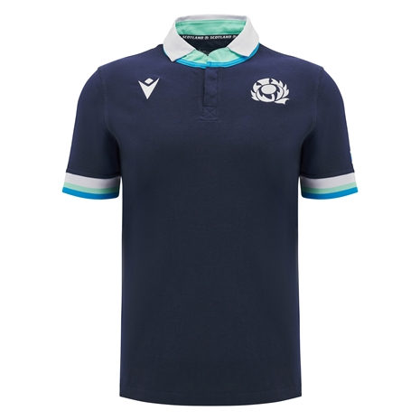 Scotland Mens Home Cotton Rugby Shirt - Short Sleeve - 24/25 Scotland Mens Home Cotton Rugby Shirt - Short Sleeve - 24/25