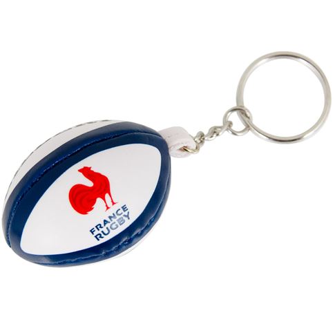Gilbert France Rugby Ball Keyring - Front Gilbert France Rugby Ball Keyring - Front