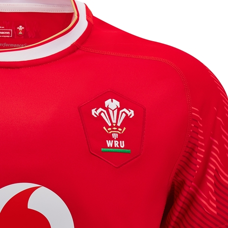 Wales Mens Poly Home Rugby Shirt - Short Sleeve 2025 - WRU Wales Mens Poly Home Rugby Shirt - Short Sleeve 2025 - WRU