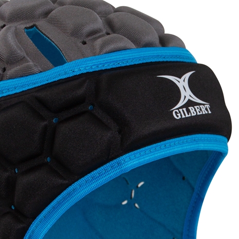Gilbert Adults Headguard XP250 Electric Blue - Logo