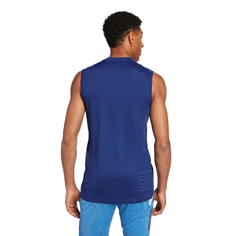 France adidas Mens Singlet - Dark Blue 2024 - Model Back