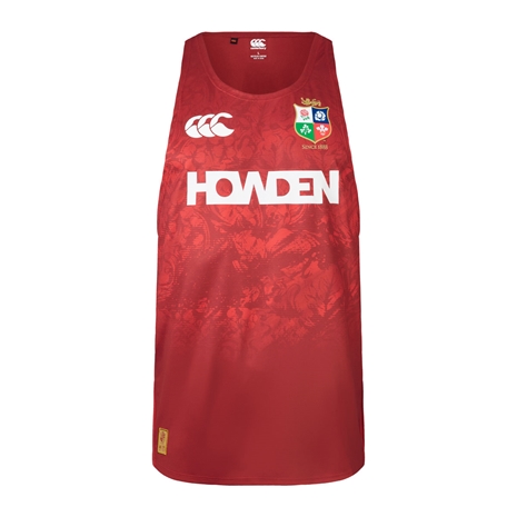 British and Irish Lions Mens Singlet Red - Front