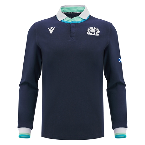 Scotland Mens Home Cotton Rugby Shirt - Long Sleeve - 24/25 Scotland Mens Home Cotton Rugby Shirt - Long Sleeve - 24/25