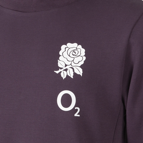 England Mens Presentation Hoodie Nightshade 24/25 - RFU Rose