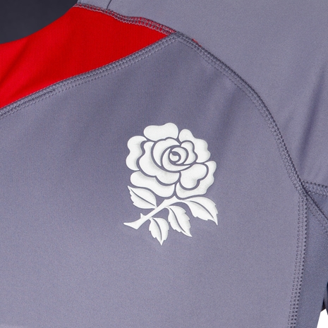 England Mens Contact Drill Top Grey 24/25 - RFU Rose