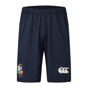 British and Irish Lions Mens Gym Shorts Navy - Front