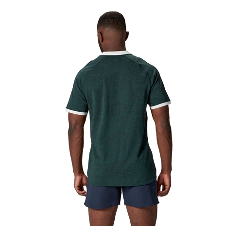British and Irish Lions Training Jersey Green - Model Back