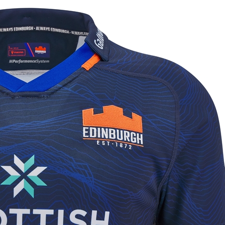 Edinburgh Mens Home Rugby Shirt - Short Sleeve - 24/25 - Logo