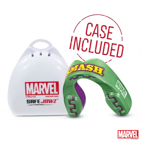 SafeJawz Marvel The Hulk Mouthguard Case Included