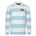 Argentina Mens 1910 Origins Striped Rugby Shirt Long Sleeve Sky White - Front 
