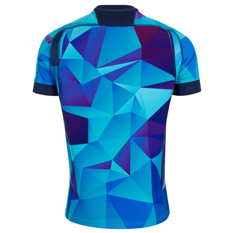 Scotland Mens Rugby Training Jersey - Blue - 2025 Back Scotland Mens Rugby Training Jersey - Blue - 2025 Back