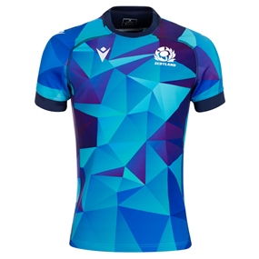 Scotland Mens Rugby Training Jersey - Blue - 2025 Front