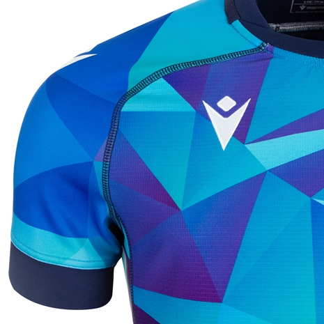 Scotland Mens Rugby Training Jersey - Blue - 2025 Macron Scotland Mens Rugby Training Jersey - Blue - 2025 Macron