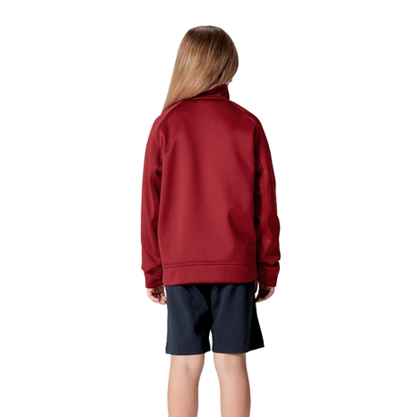 British and Irish Lions Junior 1/4 Zip Fleece Red - Model Back