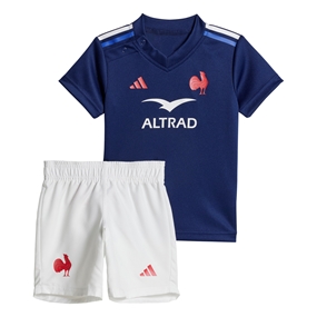 France Adidas Home Infant Kit - Dark Blue 2024 - Front