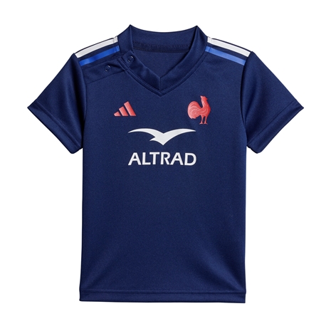 France Adidas Home Infant Kit - Dark Blue 2024 - Shirt Front France Adidas Home Infant Kit - Dark Blue 2024 - Shirt Front
