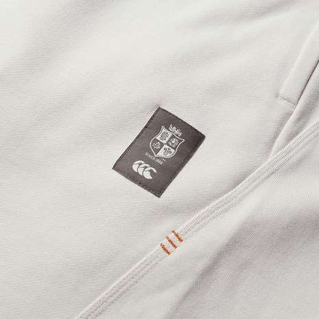 British and Irish Lions Outback Mens Fleece Shorts - Natural - Close Up Logo