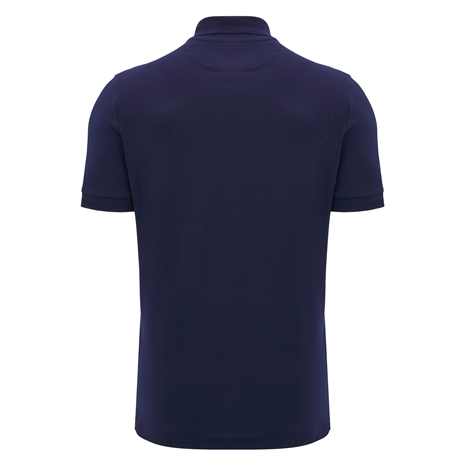 Scotland Mens Athleisure Travel Polo-Navy-24/25 - Back Scotland Mens Athleisure Travel Polo-Navy-24/25 - Back