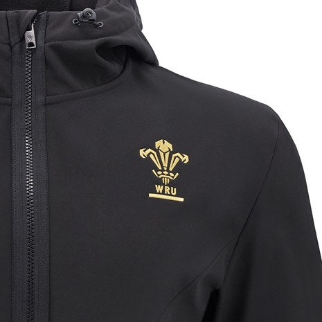 Wales Mens Softshell Jacket - Black 2025 - WRU