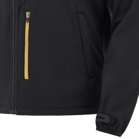 Wales Mens Softshell Jacket - Black 2025 - Pocket