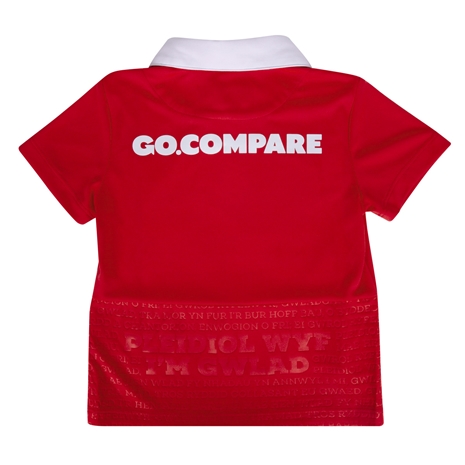 Wales Babies Home Rugby Shirt - Short Sleeve  23/24