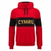Wales Mens Travel Leisure Hoodie - Red 2025 - Front 