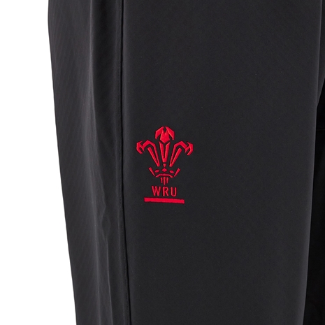 Wales Kids Training Fitted Track Pants - Black 2025 - WRU