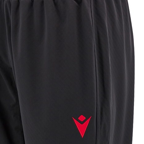 Wales Kids Training Fitted Track Pants - Black 2025 - Macron