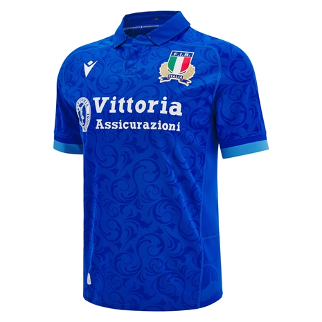 Italy Mens Home Rugby Shirt - Short Sleeve - 2025 - Front