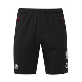 England Mens Gym Short - Black - 2025 - Front