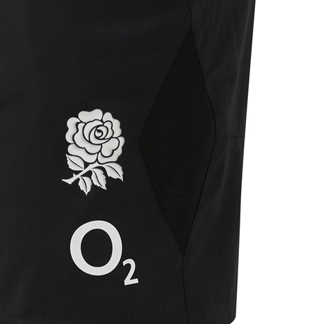 England Mens Gym Short - Black - 2025 - RFU Rose