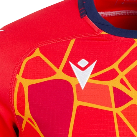 Scotland Mens Rugby Training Jersey - Red - 2025 Macron Scotland Mens Rugby Training Jersey - Red - 2025 Macron