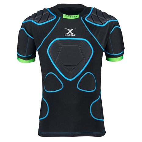 Gilbert Kids XP1000 Shoulder Pads Black - back